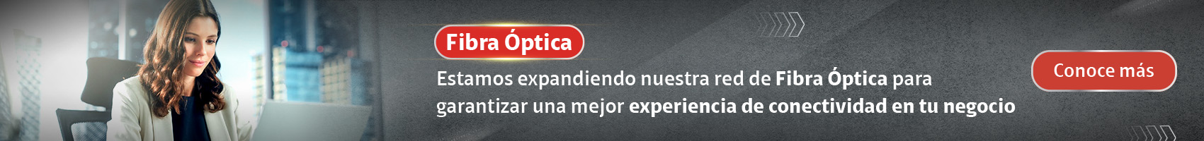 Banner Fibra Óptica Claro Negocios