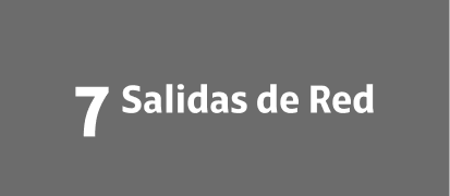 7 Salidas de Red 7 Salidas de Red