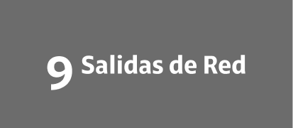 9 Salidas de Red 9 Salidas de Red