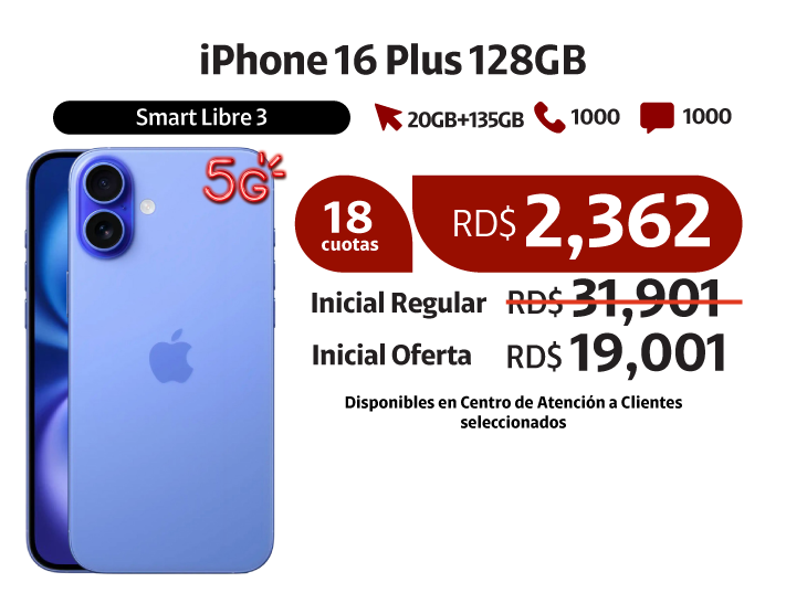 iPhone 16 Plus 128GB