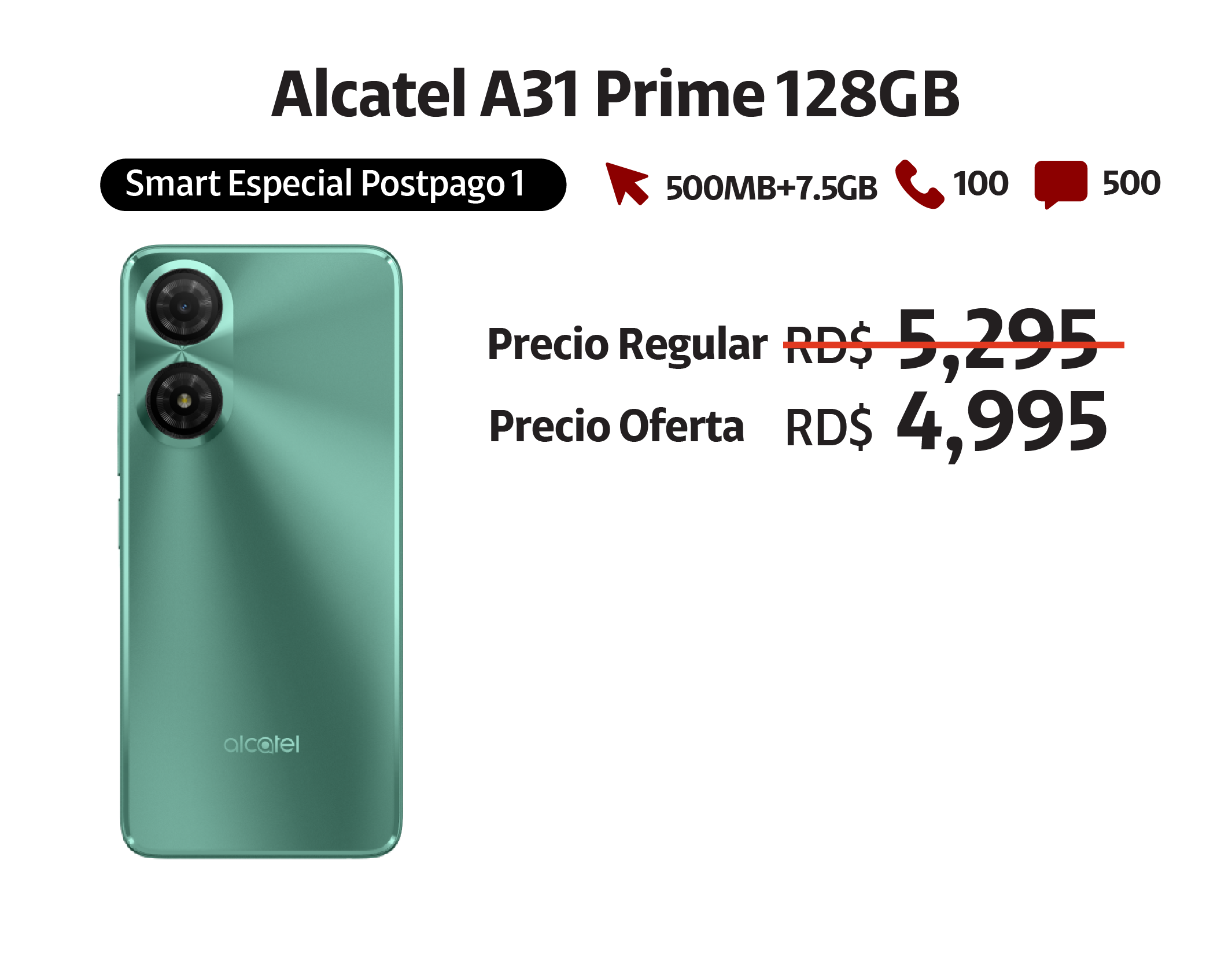 Alcatel A31 Prime 128GB