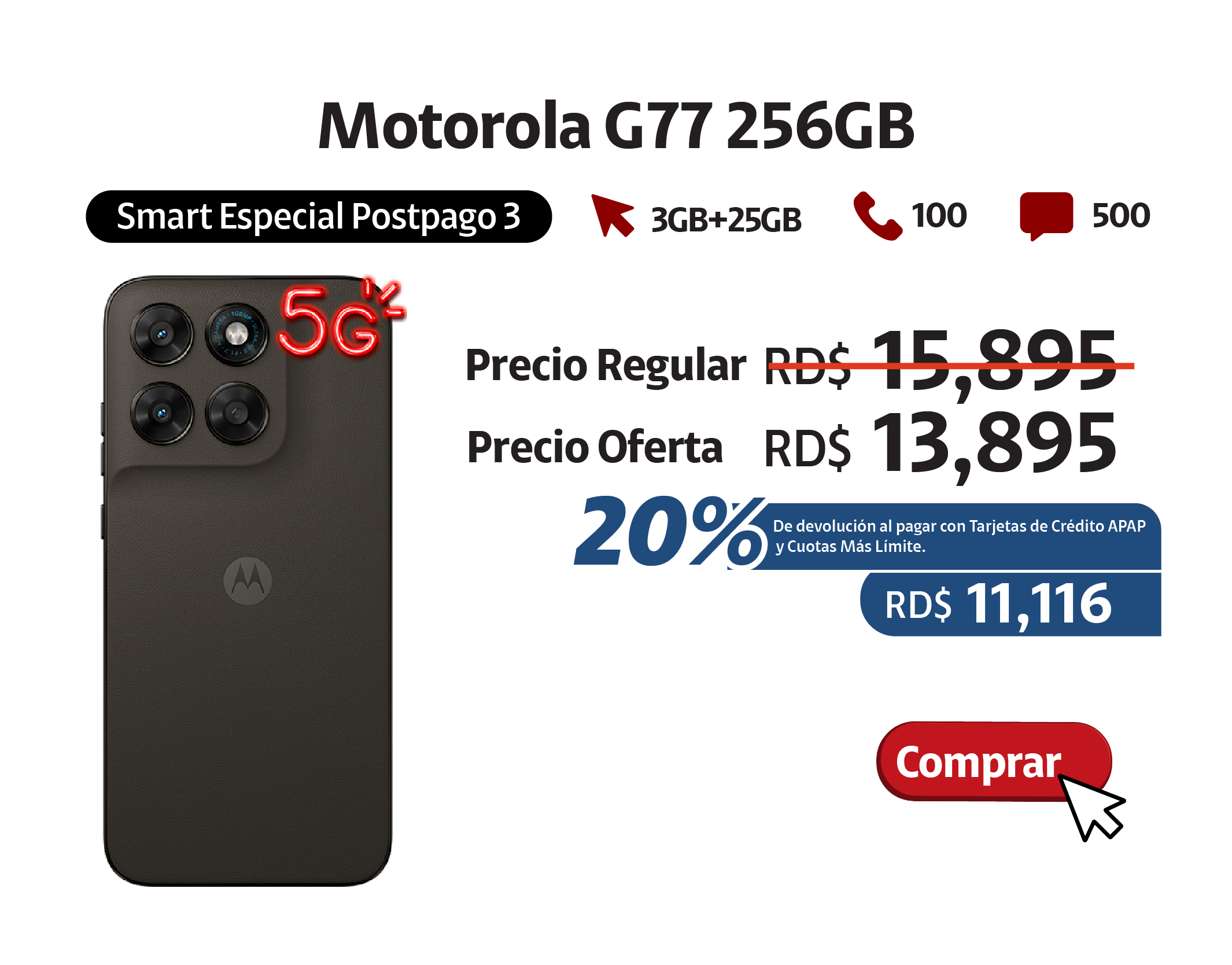 Motorola G77 256GB