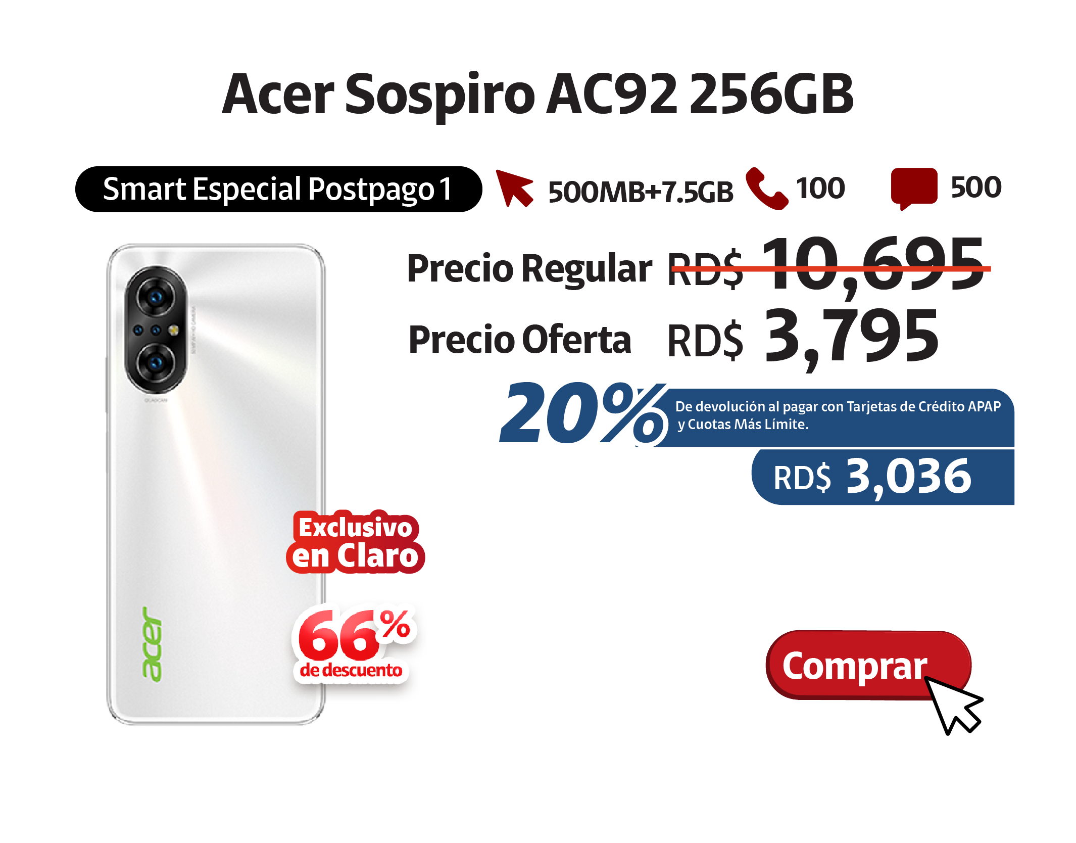 Acer Sospiro AC92 256GB