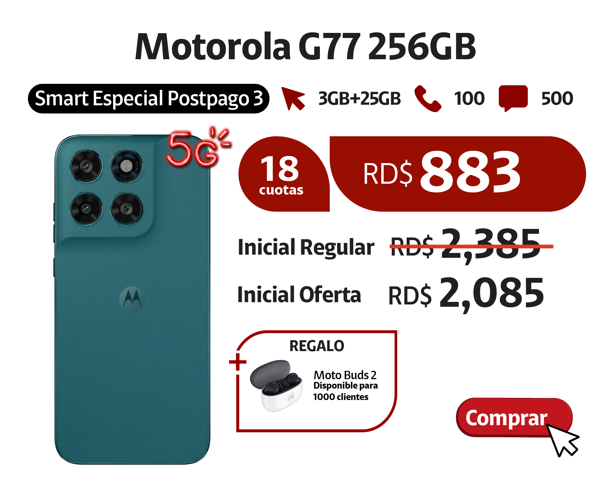 Motorola G77 256GB
