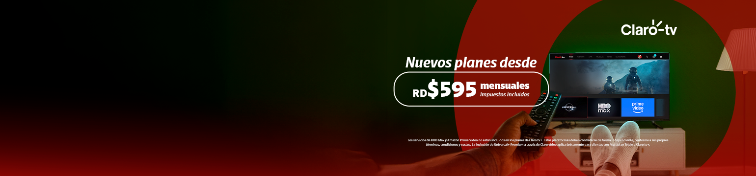 Claro tv+ planes desde RD$595