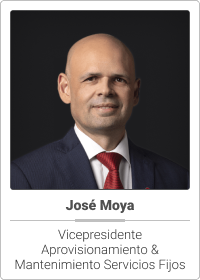 José Moya Vicepresidente Aprovisionamiento & Mantenimiento Servicios Fijos