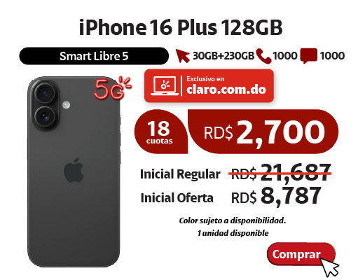 iPhone 16 Plus 128GB Black